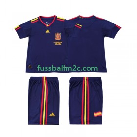 Fußballtrikots Spanien 2010 Retro Kinder Auswärts Trikotsatz